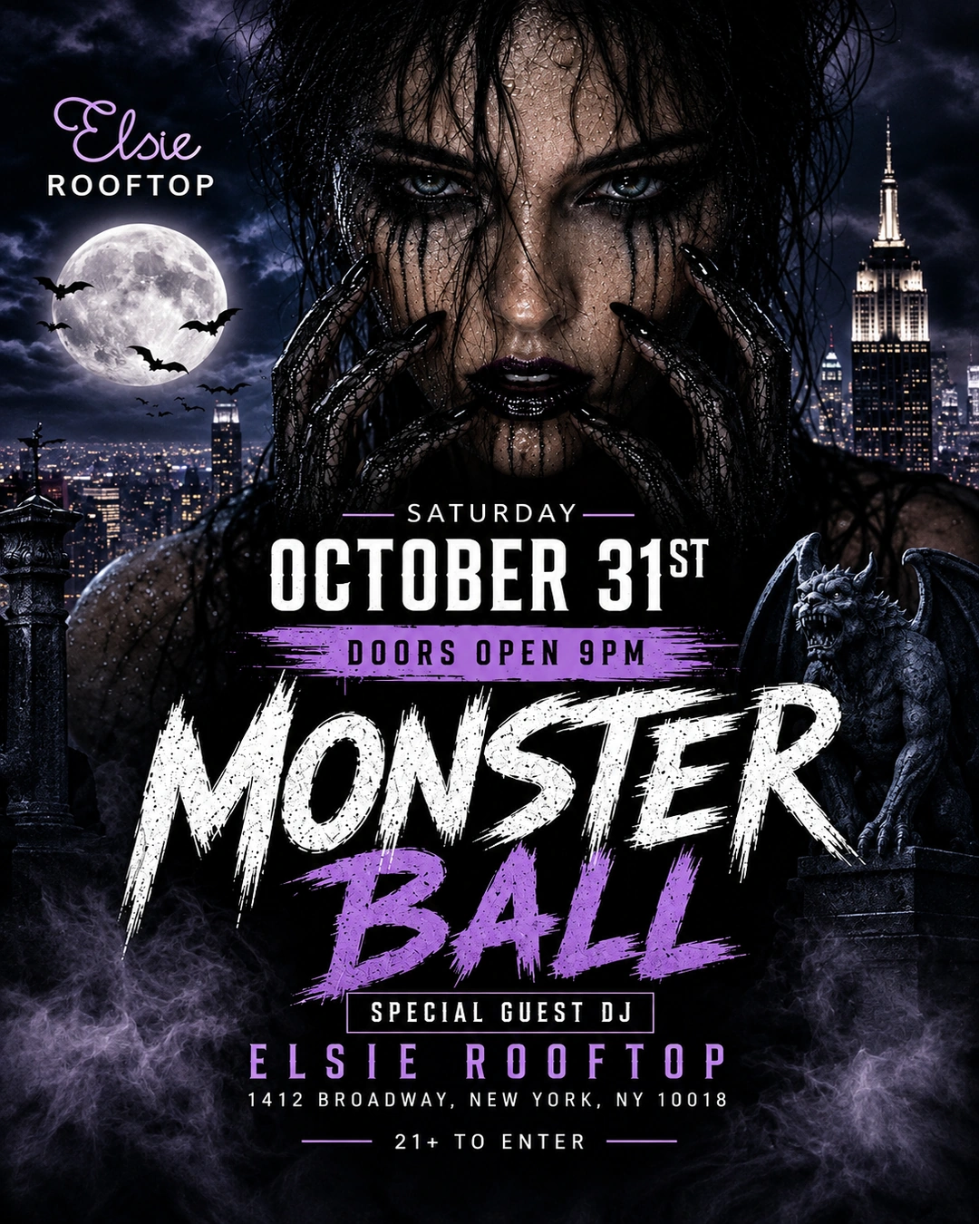 Elsie Rooftop Halloween NYC 2026 Monster Ball