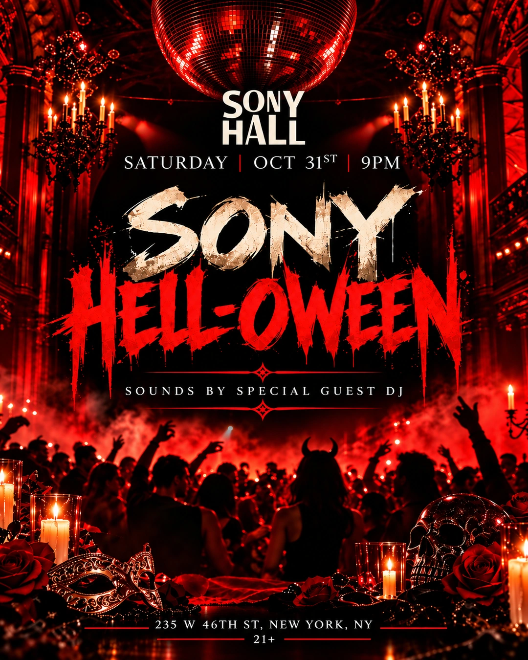 Sony Hall Halloween NYC 2026