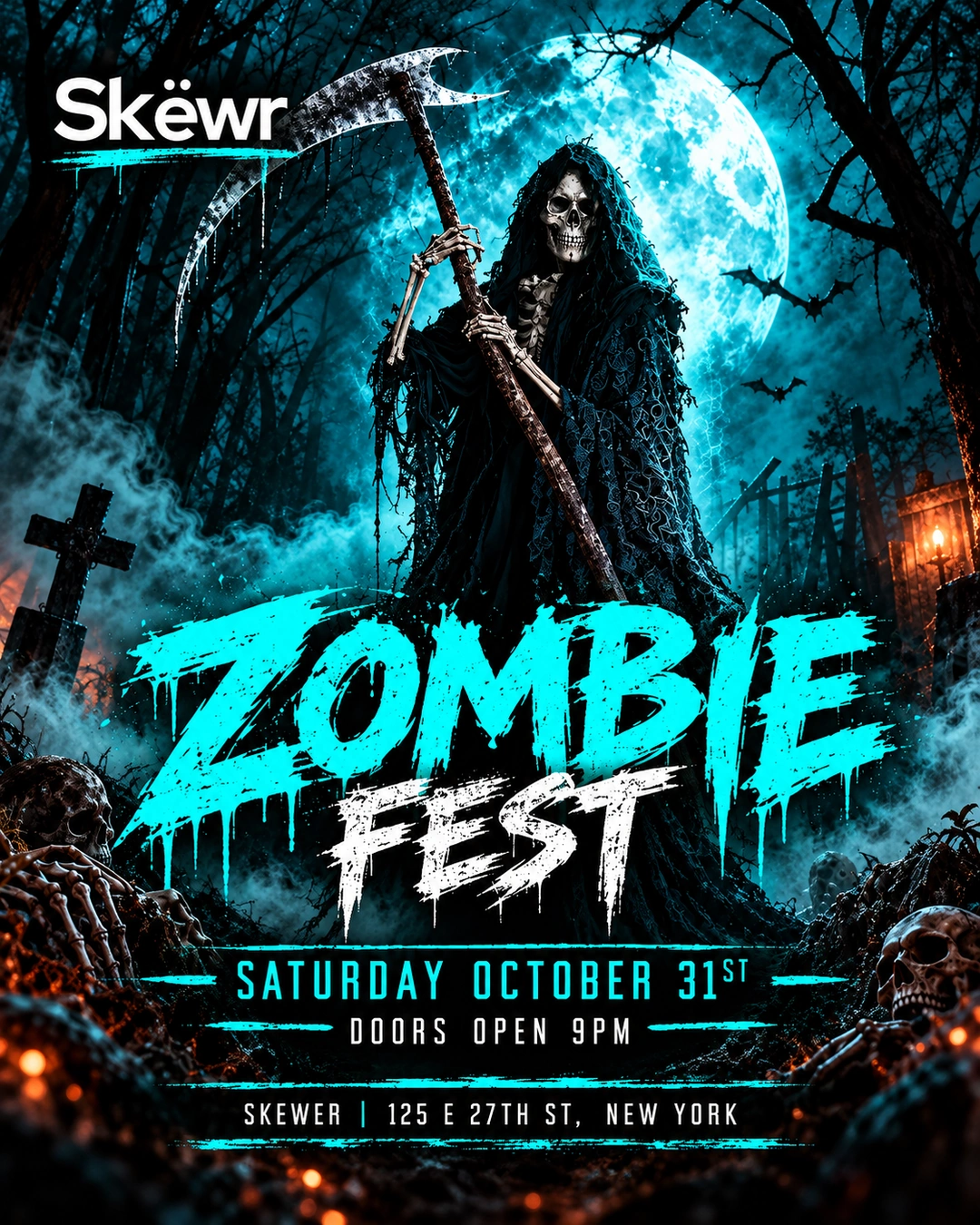Skewr NYC Halloween Zombie Fest 2026